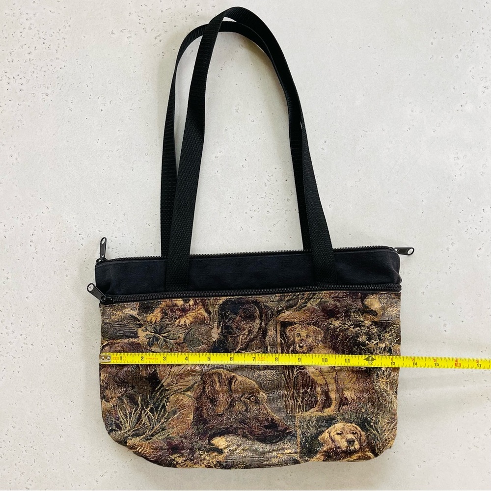 Small Cute Tapestry Dog Lab Labrador Shoulder Bag Purse - Picture 6 of 7